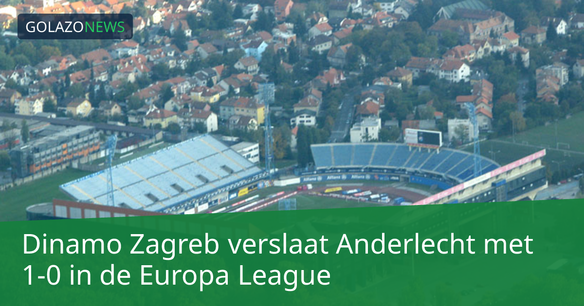 Dinamo Zagreb verslaat Anderlecht met 1-0 in de Europa League