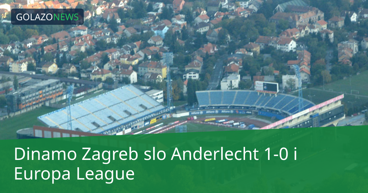 Dinamo Zagreb slo Anderlecht 1-0 i Europa League
