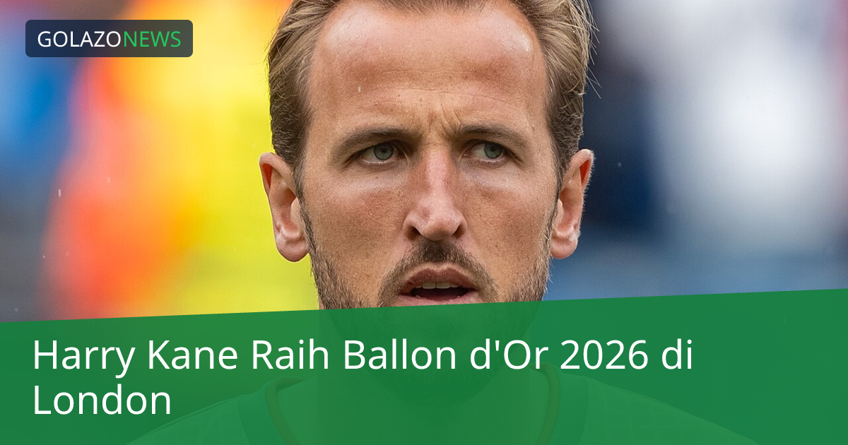 Harry Kane Raih Ballon d'Or 2026 di London