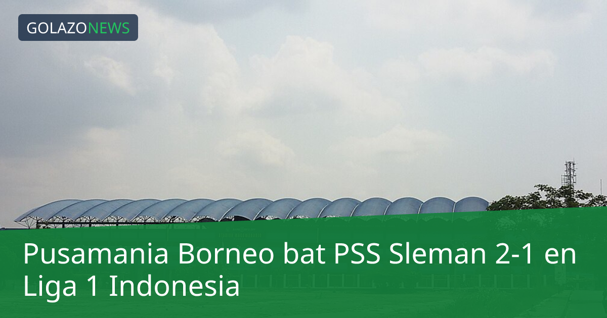 Pusamania Borneo bat PSS Sleman 2-1 en Liga 1 Indonesia
