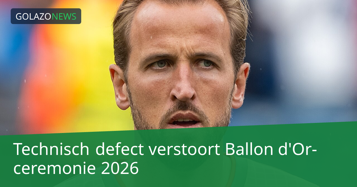 Technisch defect verstoort Ballon d'Or-ceremonie 2026