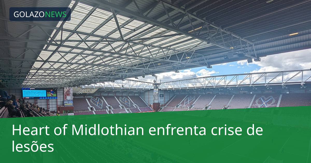 Heart of Midlothian enfrenta crise de lesões