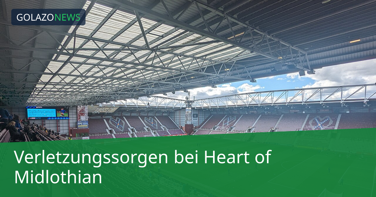 Verletzungssorgen bei Heart of Midlothian