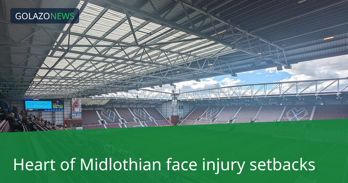 Heart of Midlothian, 선수 부상으로 비상