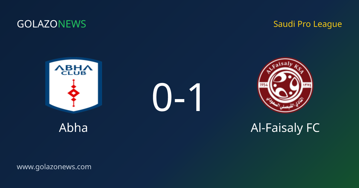 Al-Faisaly FC bat Abha 1-0 en Saudi Pro League