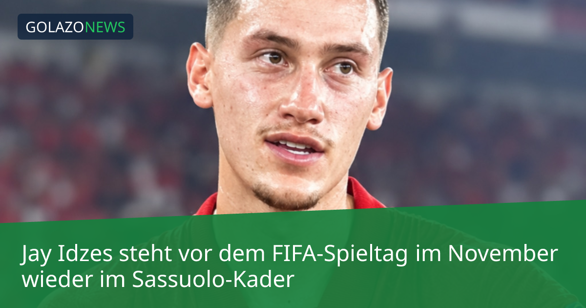 Jay Idzes steht vor dem FIFA-Spieltag im November wieder im Sassuolo-Kader