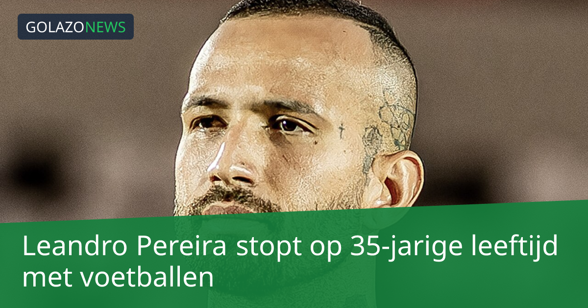 Leandro Pereira stopt op 35-jarige leeftijd met voetballen