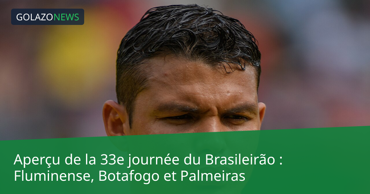 Aperçu de la 33e journée du Brasileirão : Fluminense, Botafogo et Palmeiras
