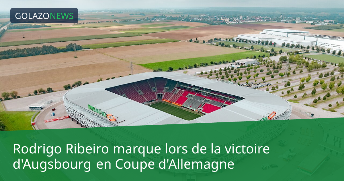 Rodrigo Ribeiro marque lors de la victoire d'Augsbourg en Coupe d'Allemagne