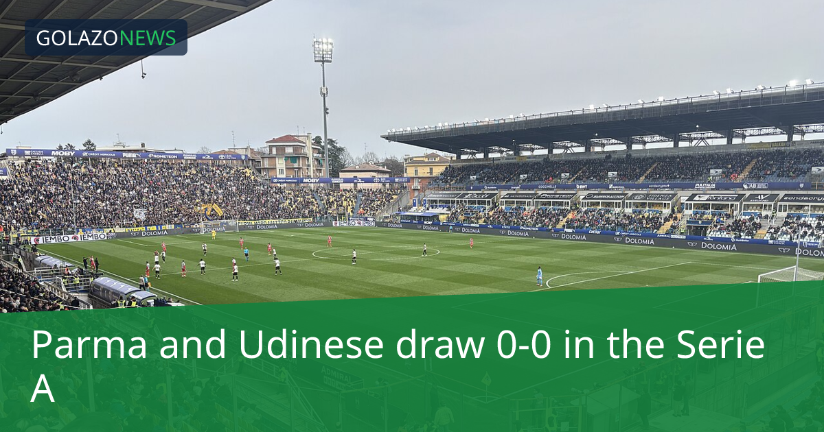Serie A：ParmaとUdineseが0-0で引き分け