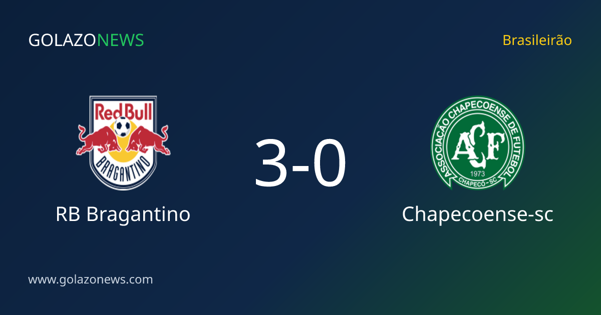 RB Bragantino schlägt Chapecoense-sc 3-0 in der Brasileirão