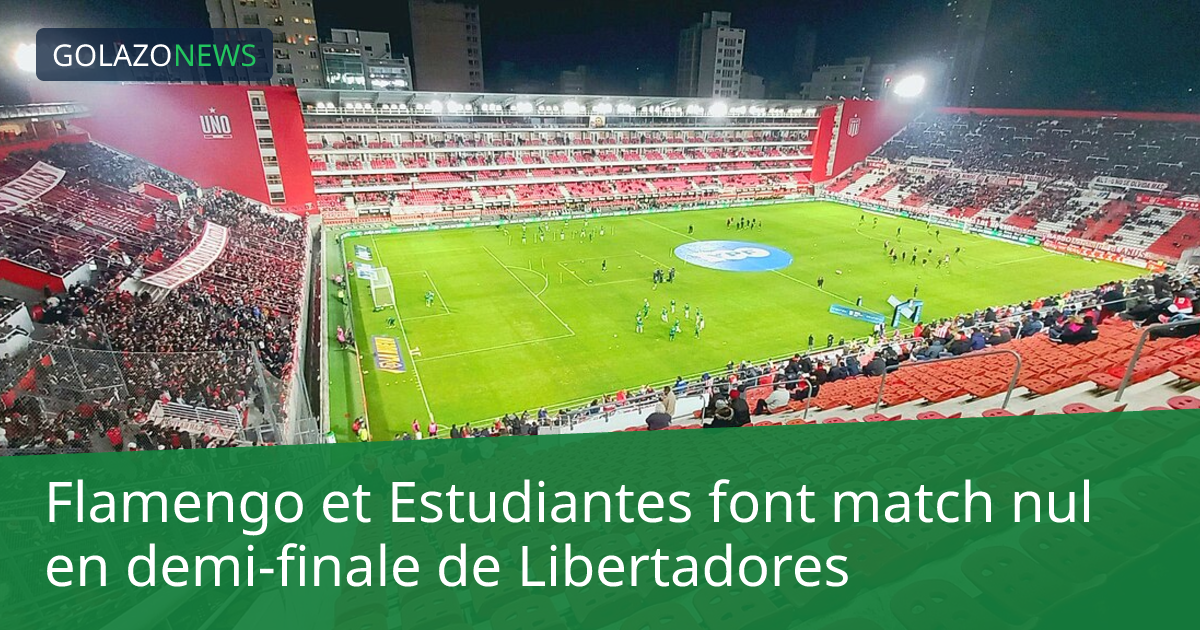 Flamengo et Estudiantes font match nul en demi-finale de Libertadores
