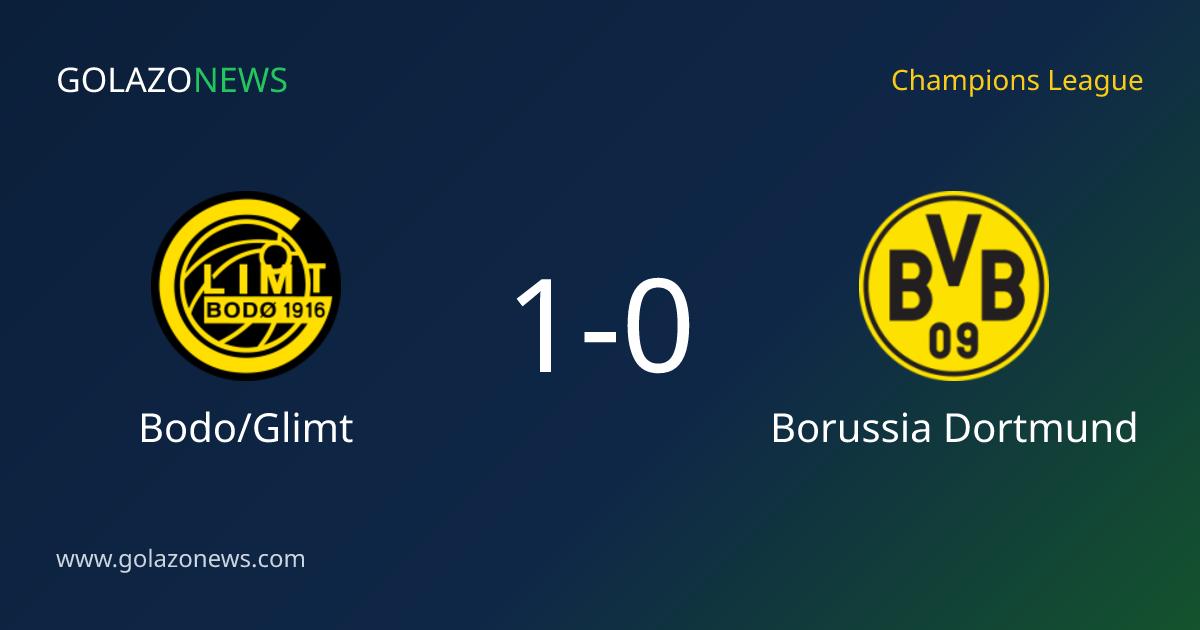 Bodo/Glimt slo Borussia Dortmund 1-0 i Champions League