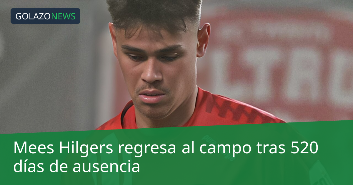 Mees Hilgers regresa al campo tras 520 días de ausencia