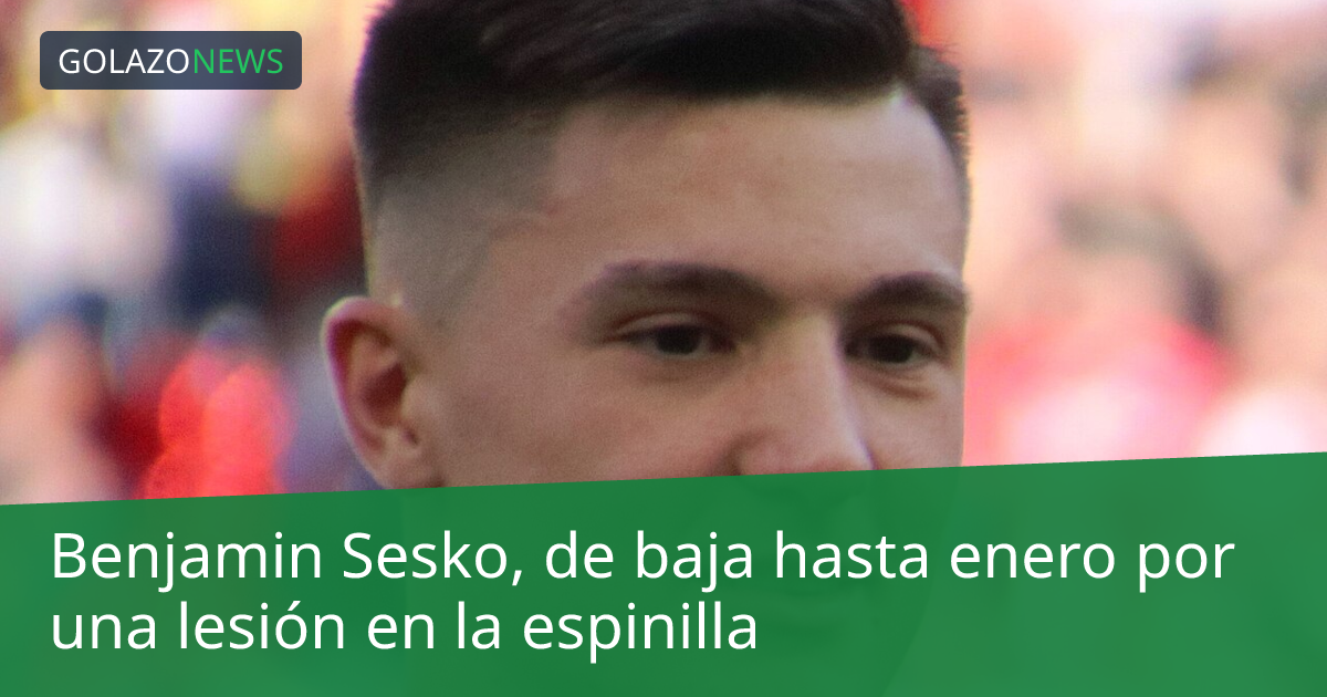 Benjamin Sesko, de baja hasta enero por una lesión en la espinilla
