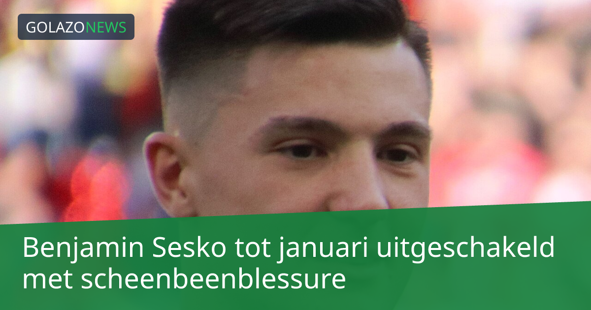 Benjamin Sesko tot januari uitgeschakeld met scheenbeenblessure