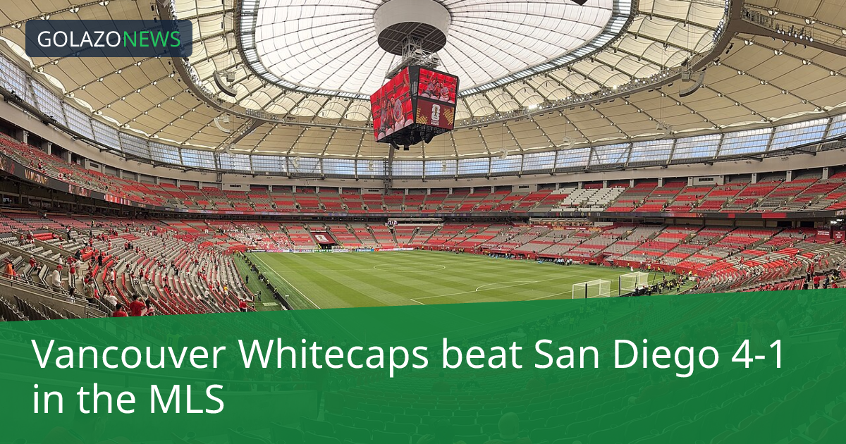 Vancouver Whitecaps thắng San Diego 4-1 tại MLS