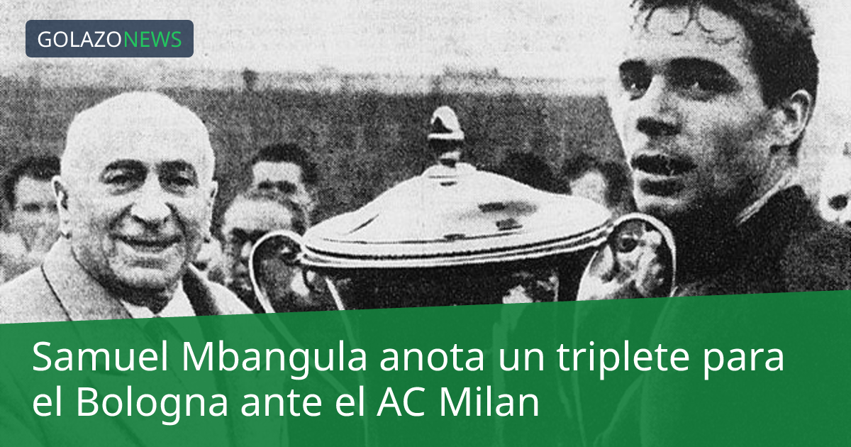 Samuel Mbangula anota un triplete para el Bologna ante el AC Milan