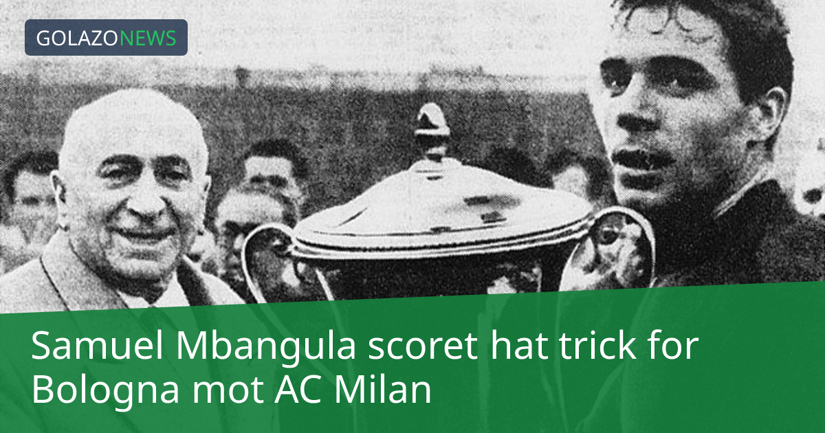 Samuel Mbangula scoret hat trick for Bologna mot AC Milan
