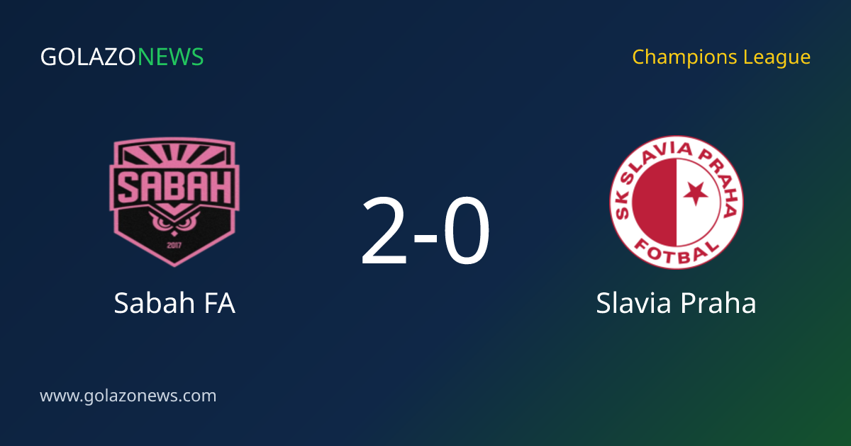 Sabah FA verslaat Slavia Praha met 2-0 in de Champions League