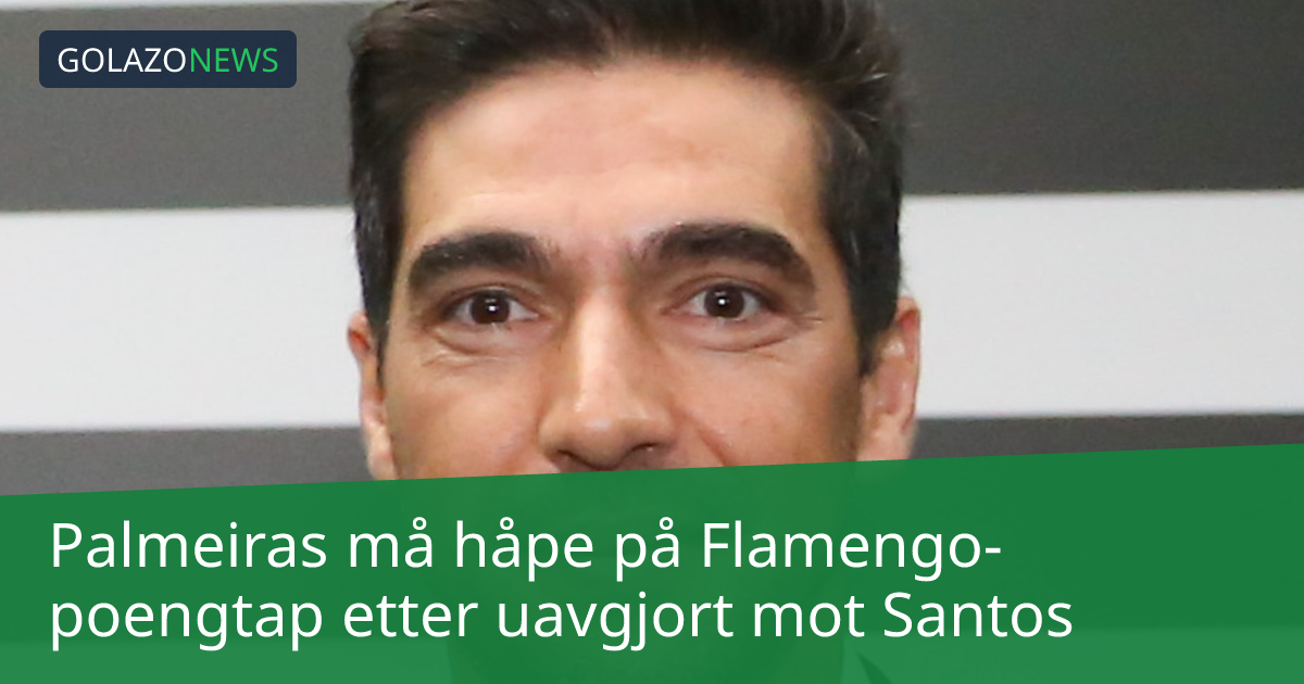 Palmeiras må håpe på Flamengo-poengtap etter uavgjort mot Santos