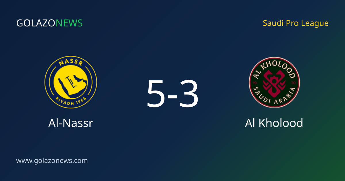 Al-Nassr slo Al Kholood 5-3 i Saudi Pro League