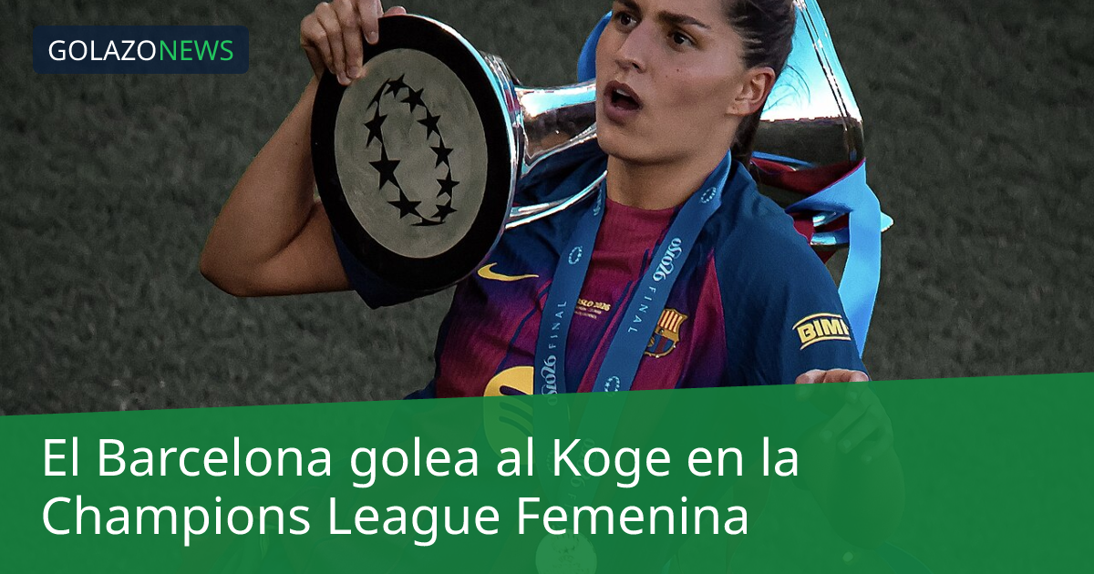 El Barcelona golea al Koge en la Champions League Femenina