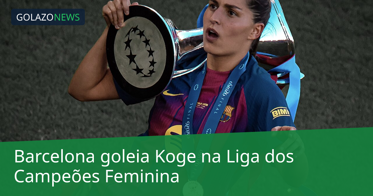 Barcelona goleia Koge na Liga dos Campeões Feminina