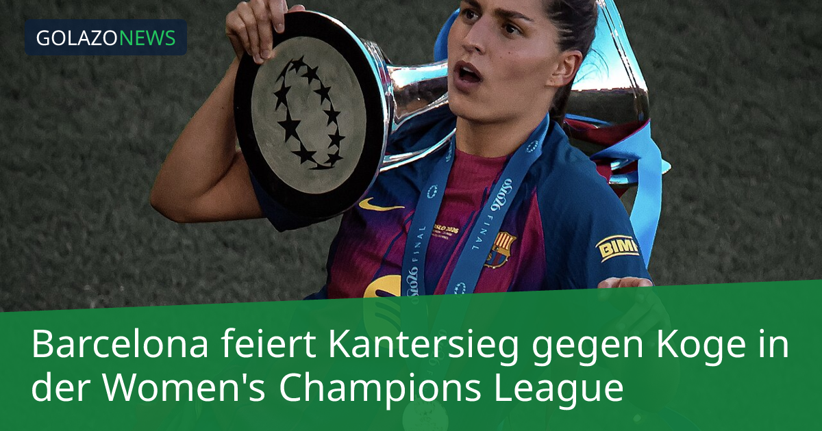 Barcelona feiert Kantersieg gegen Koge in der Women's Champions League