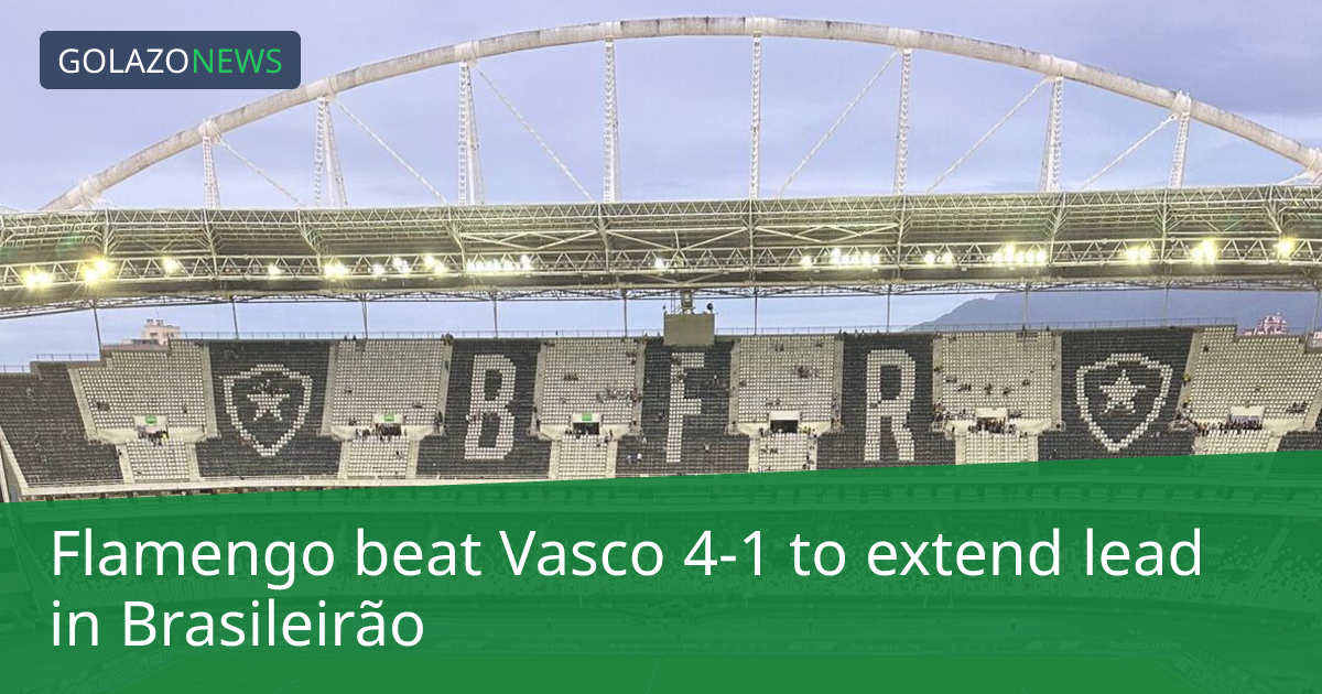 Flamengo đánh bại Vasco 4-1, củng cố ngôi đầu bảng Brasileirão