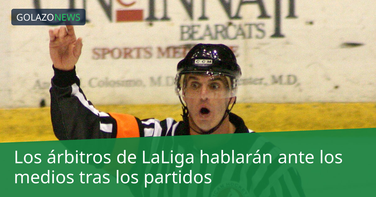 Los árbitros de LaLiga hablarán ante los medios tras los partidos