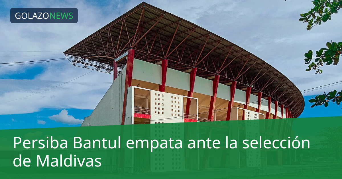 Persiba Bantul empata ante la selección de Maldivas