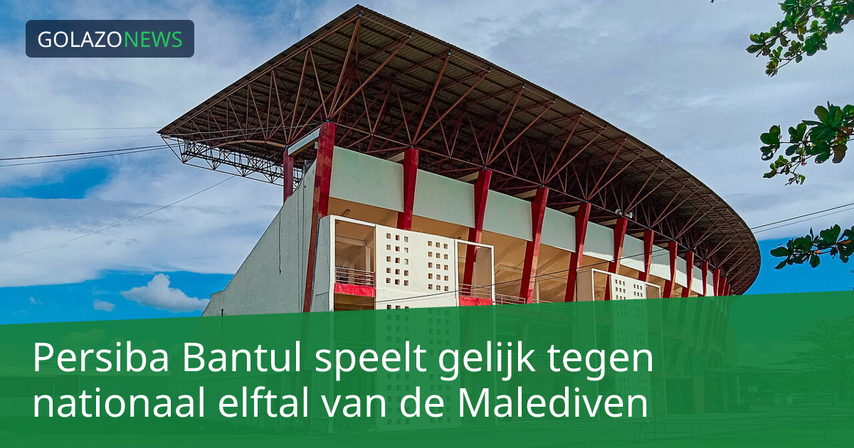 Persiba Bantul speelt gelijk tegen nationaal elftal van de Malediven