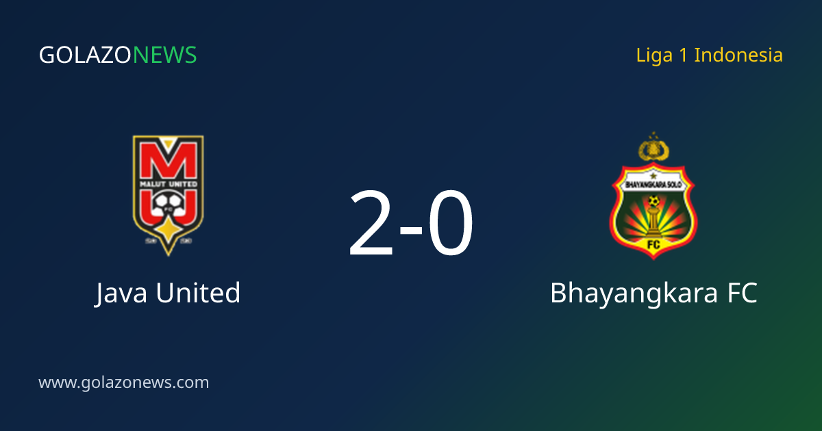 Liga 1 Indonesia：Java UnitedがBhayangkara FCに2-0で勝利