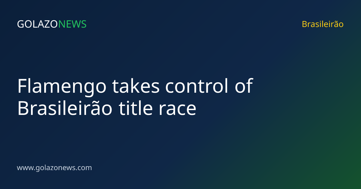 Flamengo takes control of Brasileirão title race