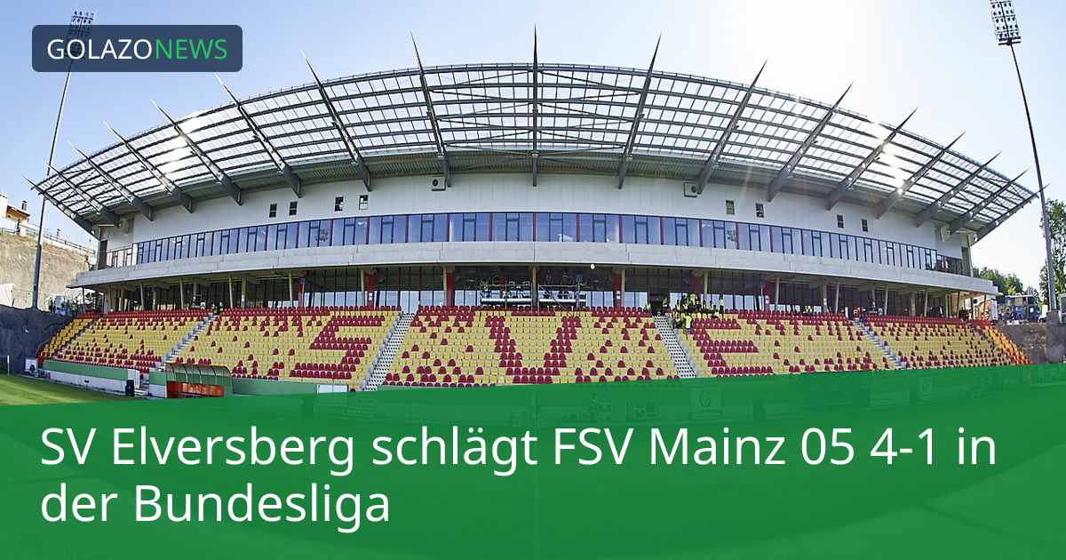 SV Elversberg schlägt FSV Mainz 05 4-1 in der Bundesliga