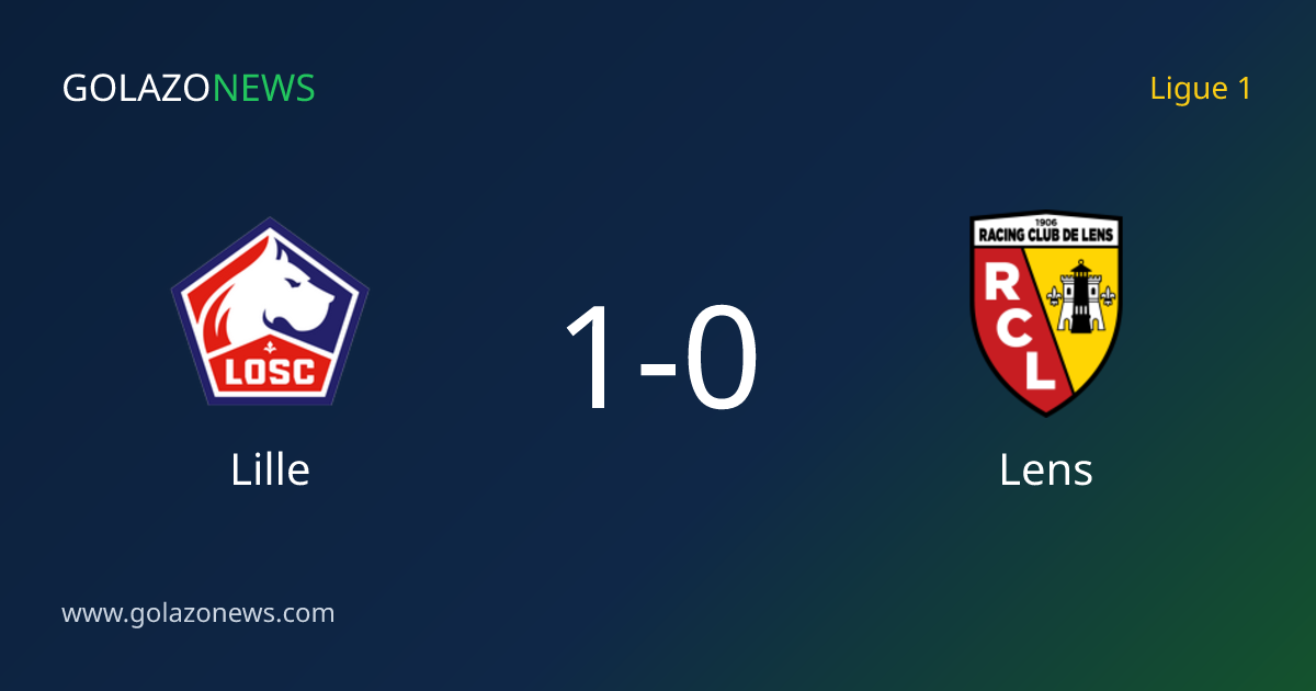 Ligue 1: Lille, Lens에 1-0 승리