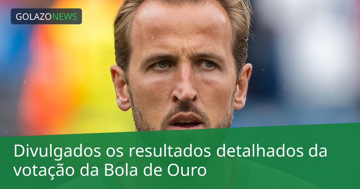 Divulgados os resultados detalhados da votação da Bola de Ouro