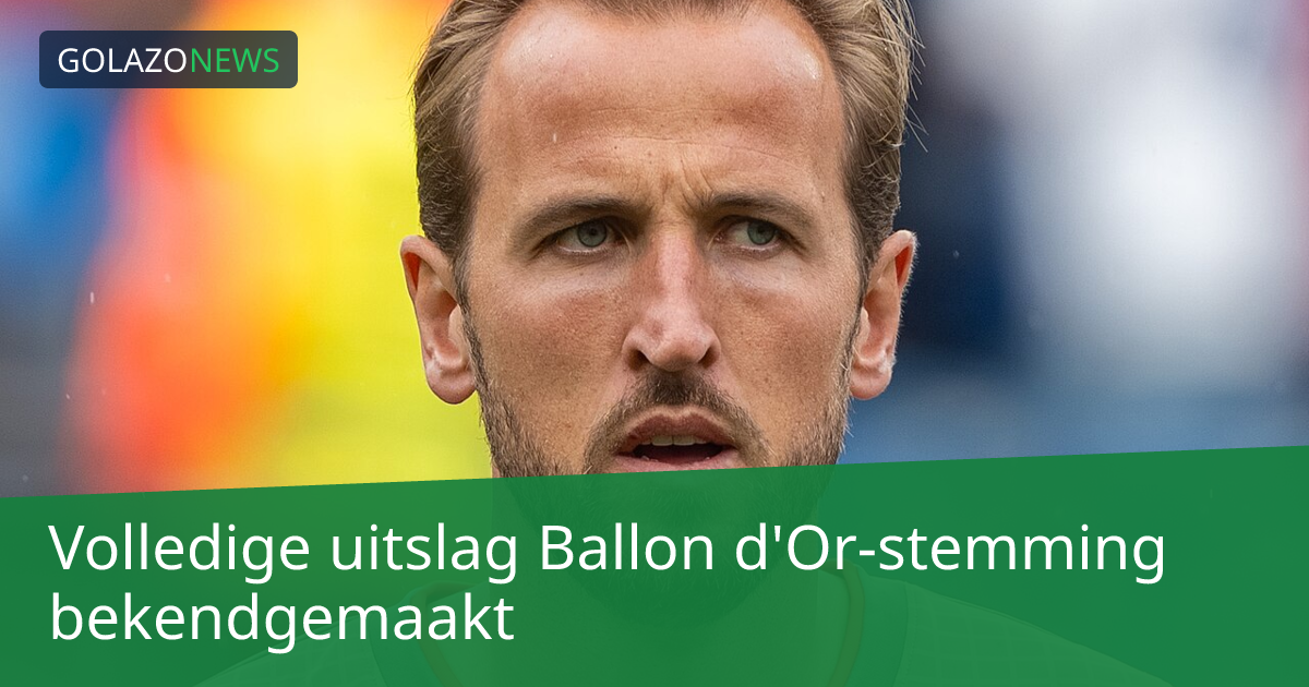 Volledige uitslag Ballon d'Or-stemming bekendgemaakt
