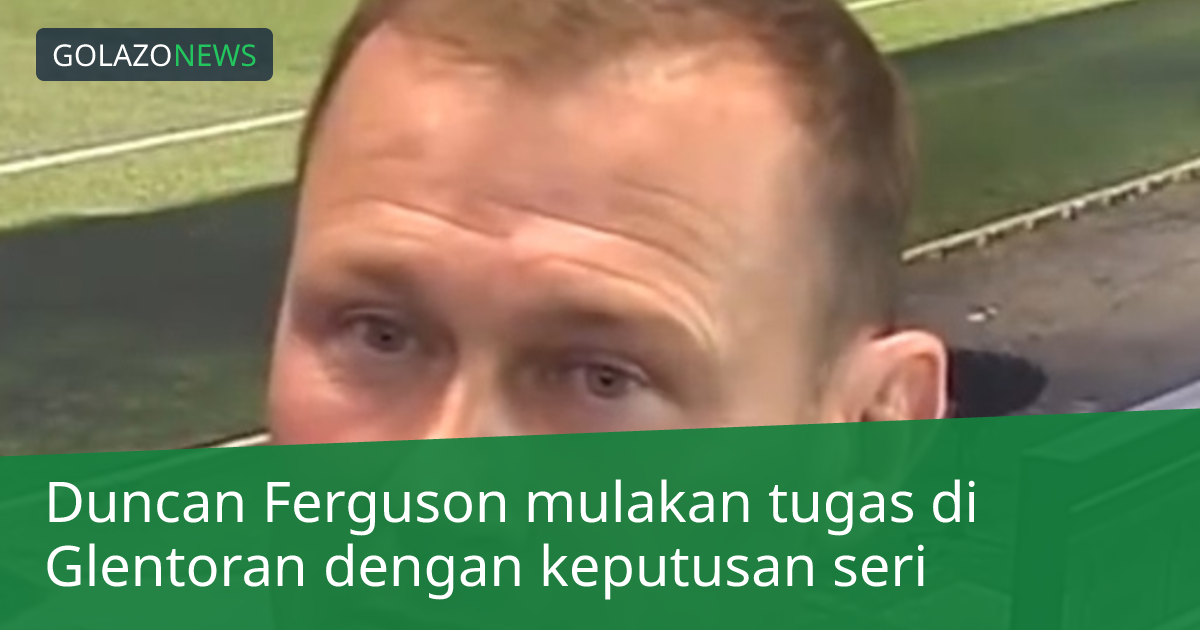 Duncan Ferguson mulakan tugas di Glentoran dengan keputusan seri