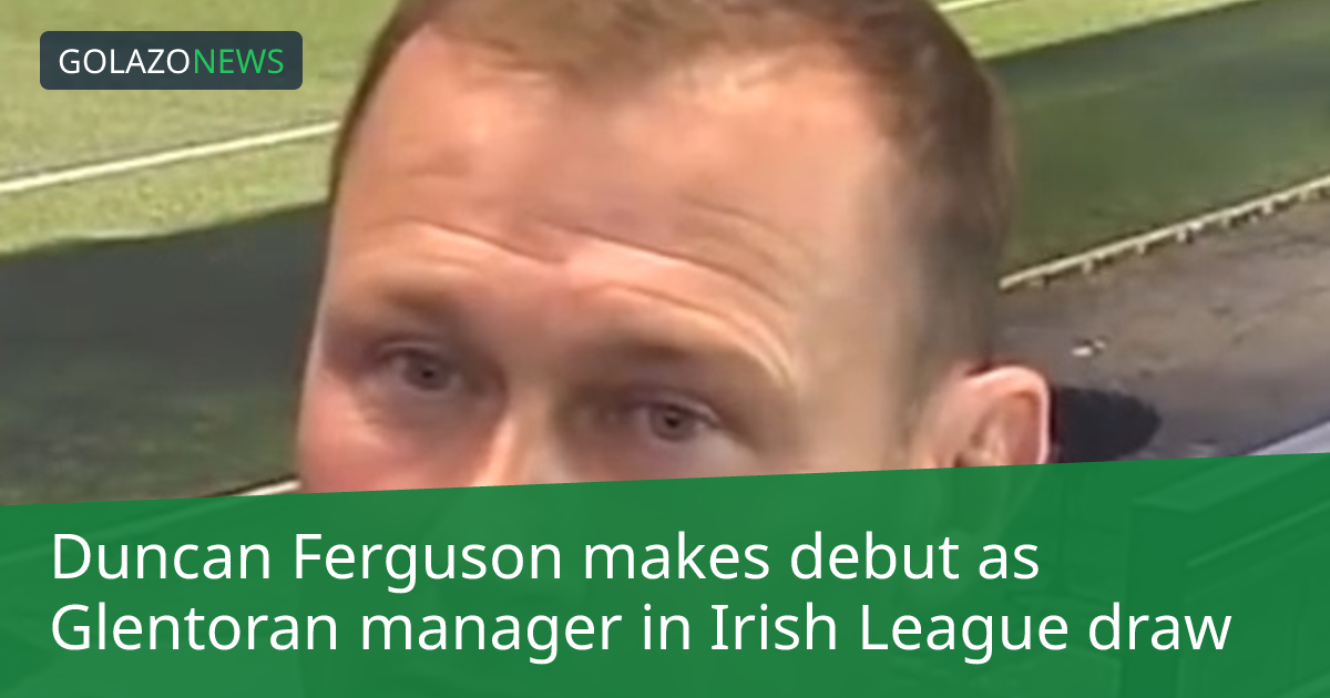 Duncan Ferguson ra mắt Glentoran với một trận hòa
