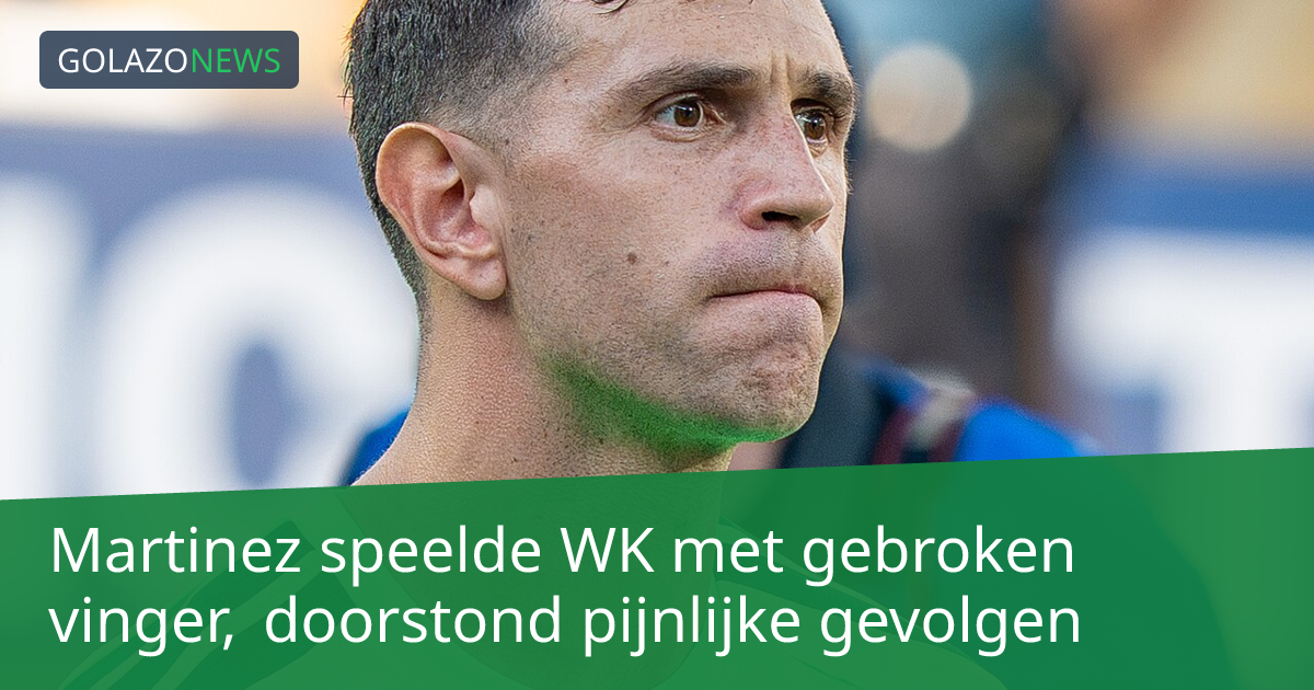 Martinez speelde WK met gebroken vinger, doorstond pijnlijke gevolgen