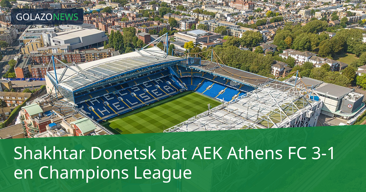 Shakhtar Donetsk bat AEK Athens FC 3-1 en Champions League