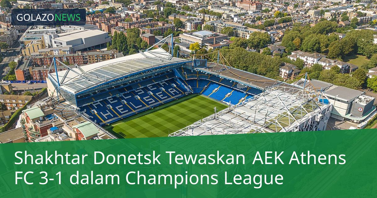 Shakhtar Donetsk Tewaskan AEK Athens FC 3-1 dalam Champions League