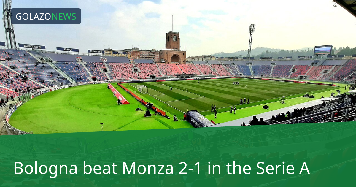 Serie A: Bologna, Monza에 2-1 승리