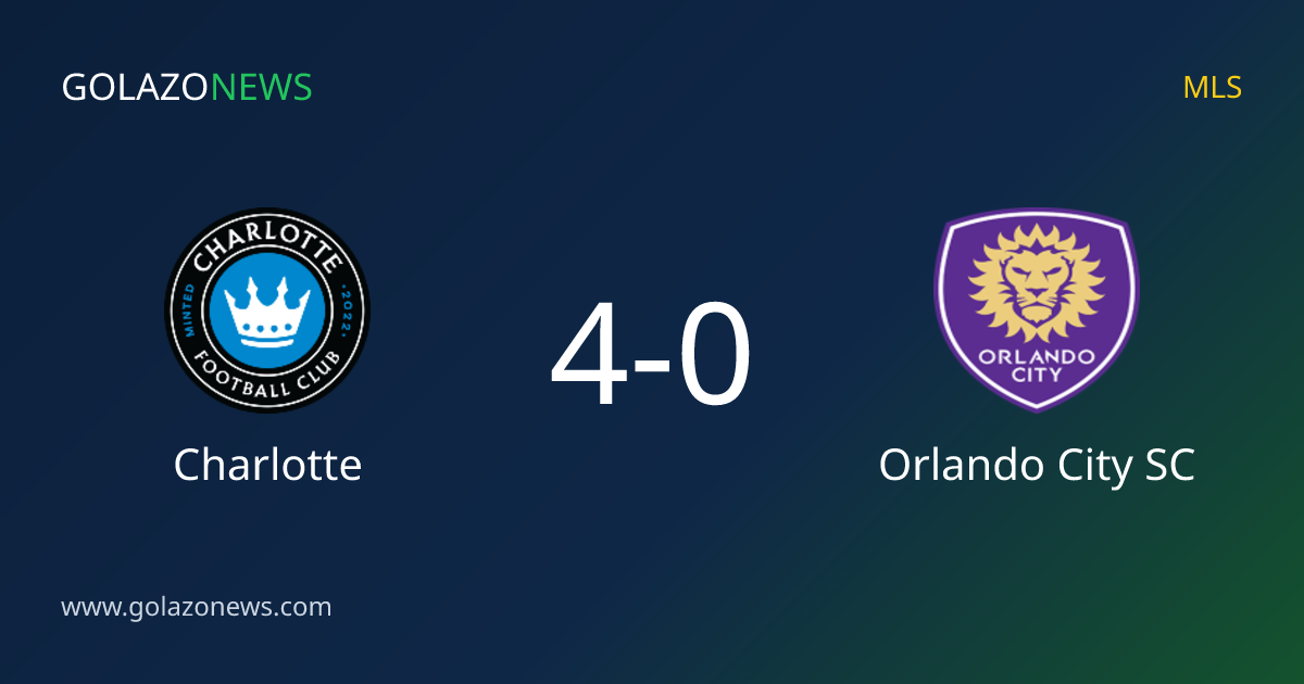 Charlotte schlägt Orlando City SC 4-0 in der MLS