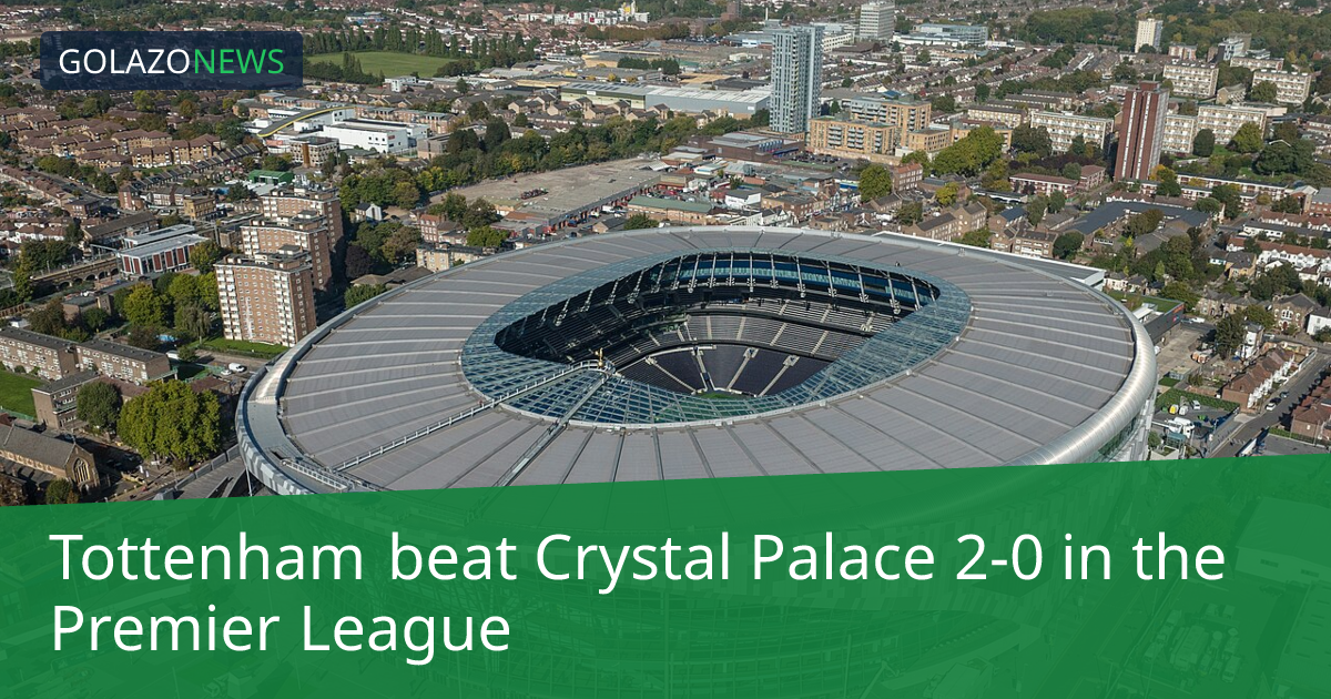Premier League: Tottenham, Crystal Palace에 2-0 승리