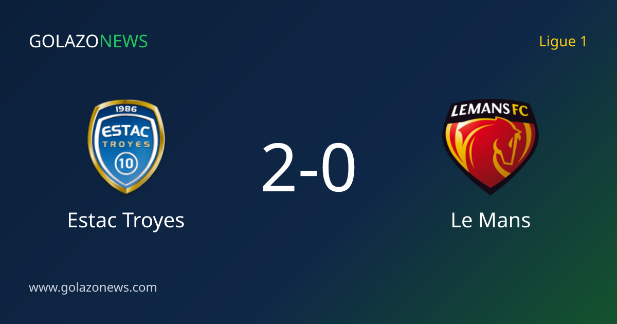 Estac Troyes vence Le Mans por 2-0 pelo Ligue 1