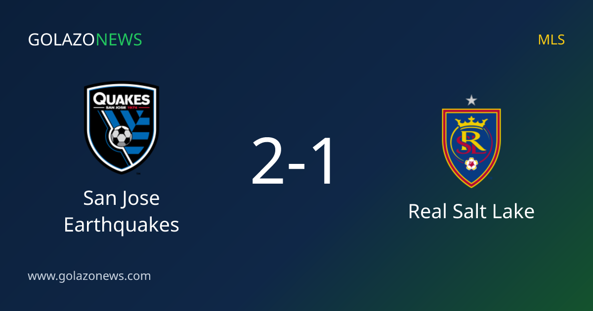 San Jose Earthquakes slo Real Salt Lake 2-1 i MLS