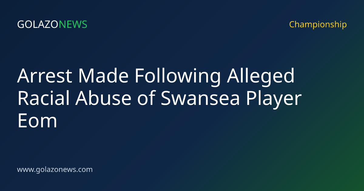 Arrest Made Following Alleged Racial Abuse of Swansea Player Eom